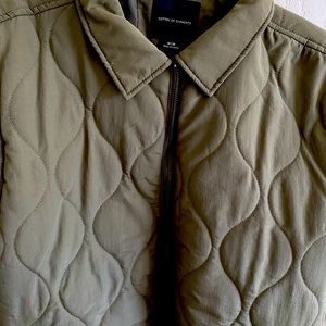 Green quilted women’s jacket - size M